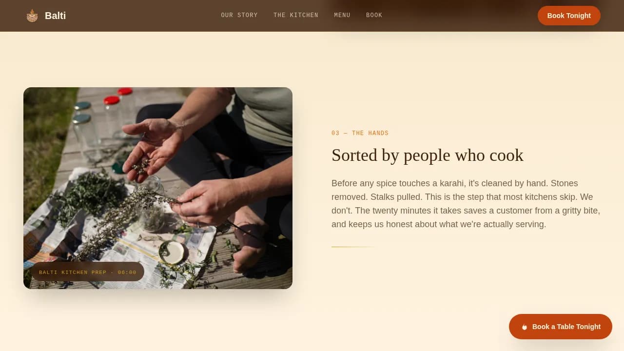 Spice — Flavorful Subcontinental Restaurant Landing Page Template