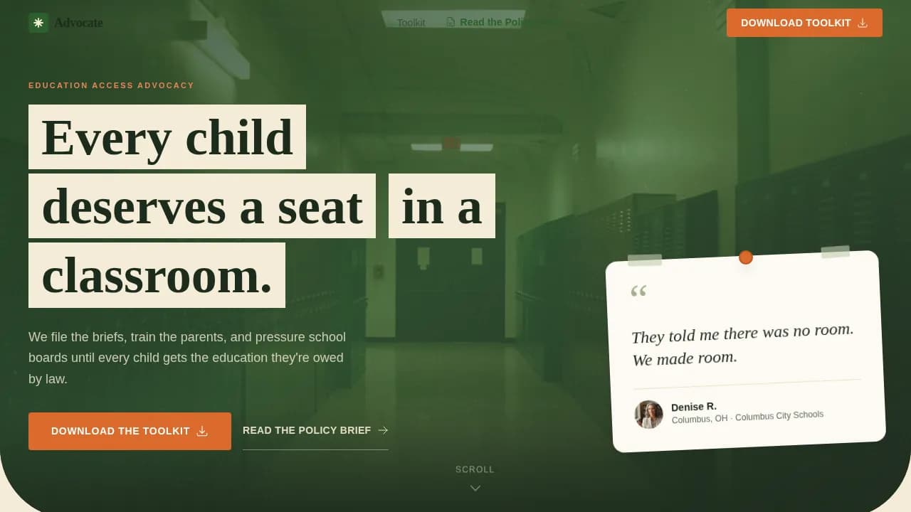 Beacon — Inclusive Nonprofit Mission Landing Page Template