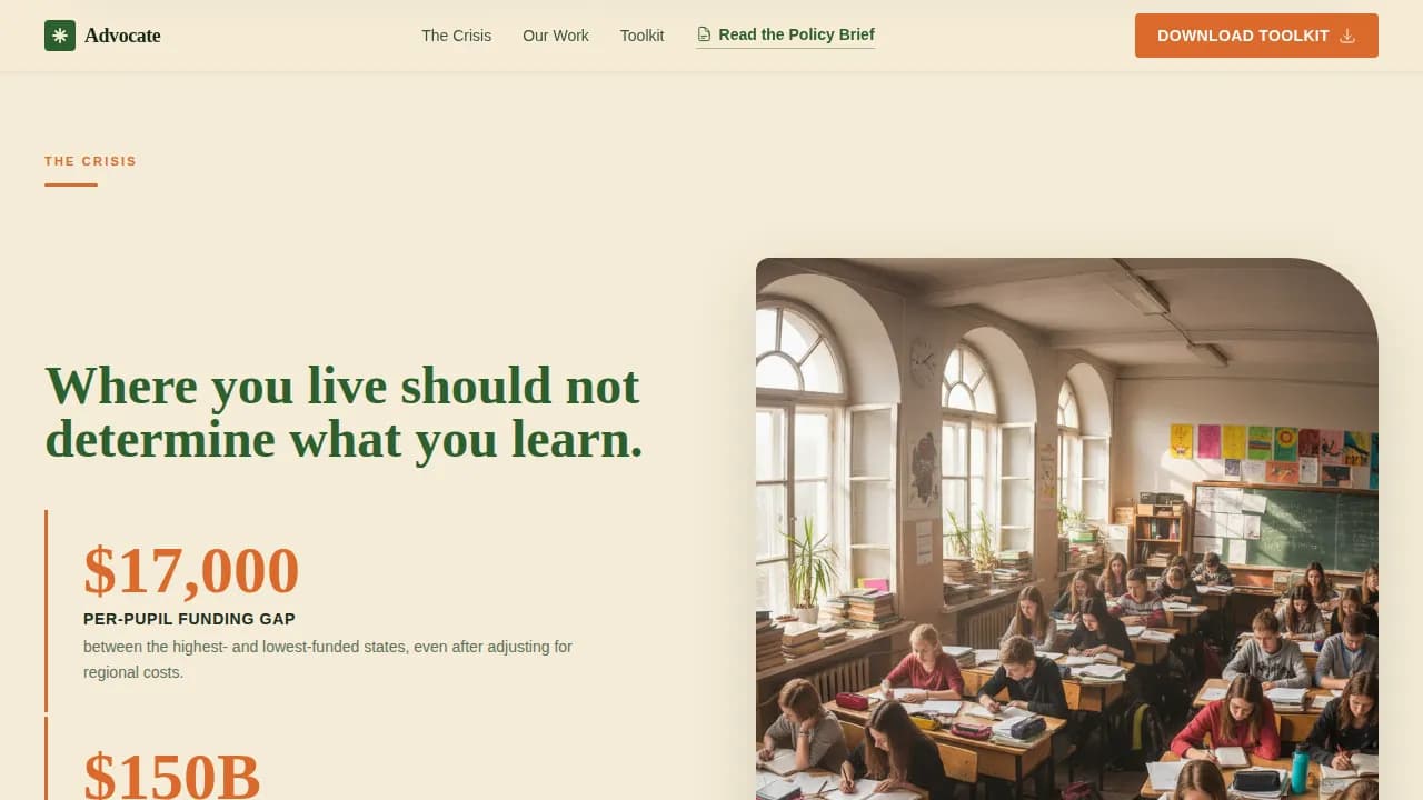 Beacon — Inclusive Nonprofit Mission Landing Page Template
