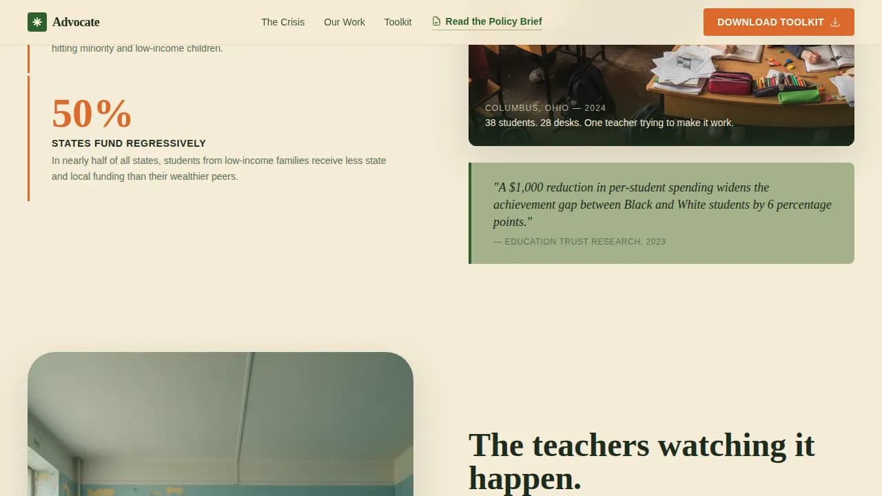 Beacon — Inclusive Nonprofit Mission Landing Page Template