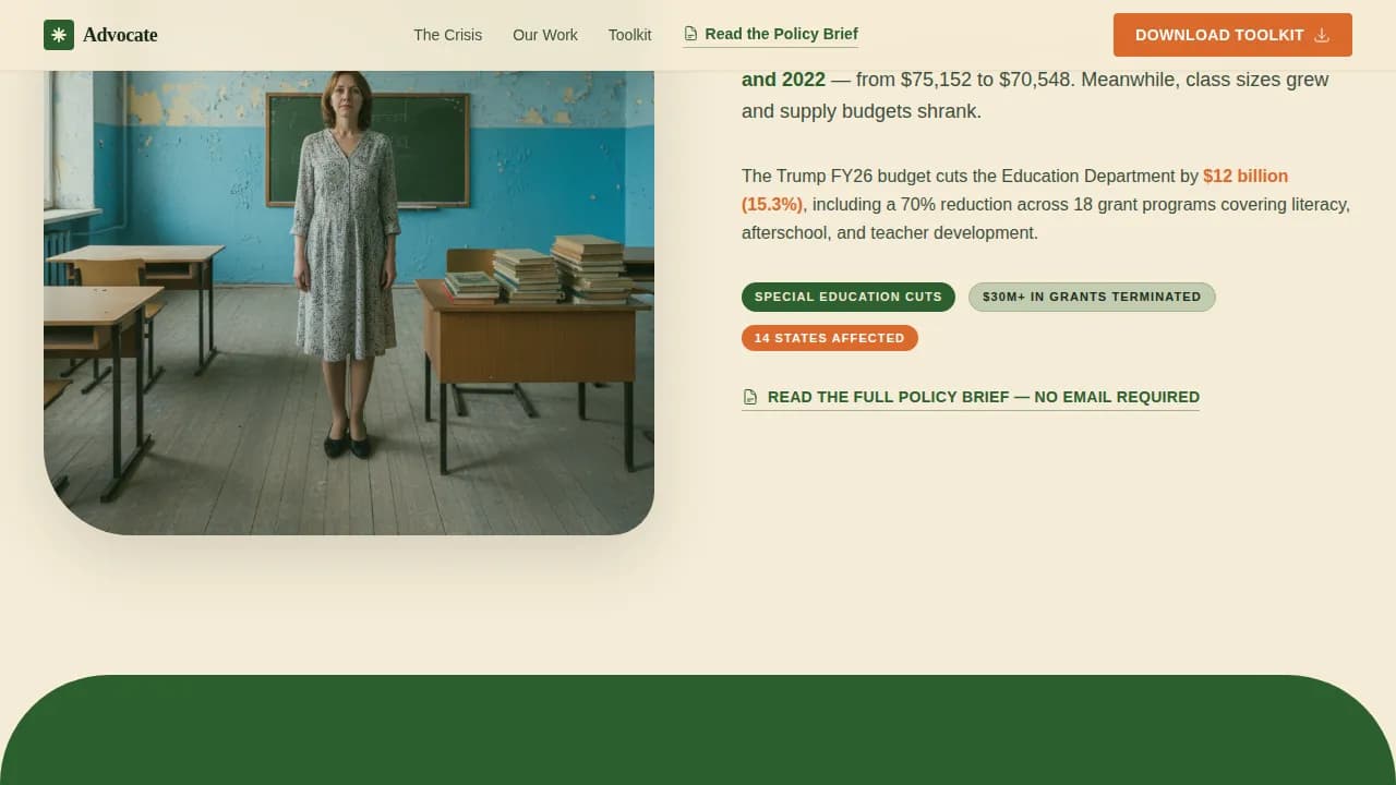 Beacon — Inclusive Nonprofit Mission Landing Page Template