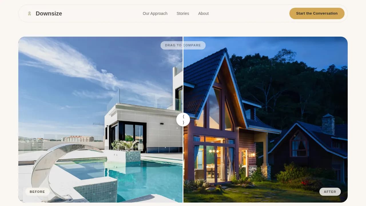Nest — Senior Living Real Estate Landing Page Template