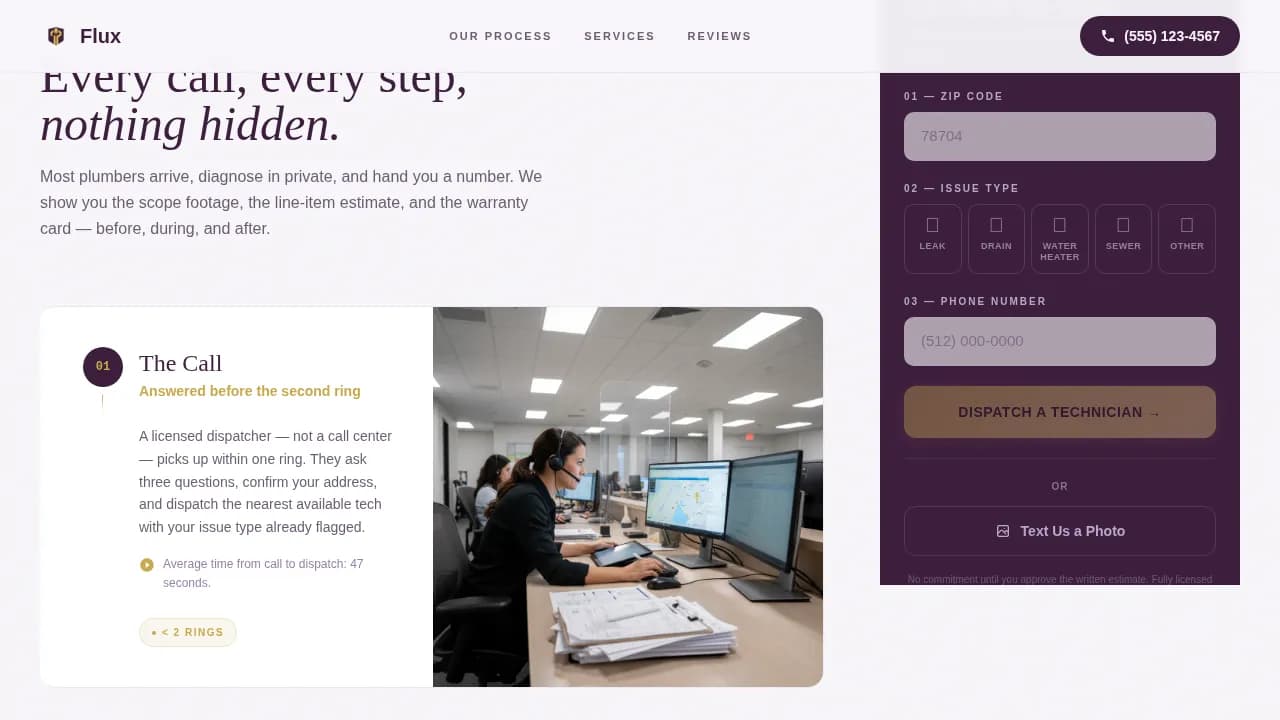 Rapid — Responsive Plumber Ranking Landing Page Template