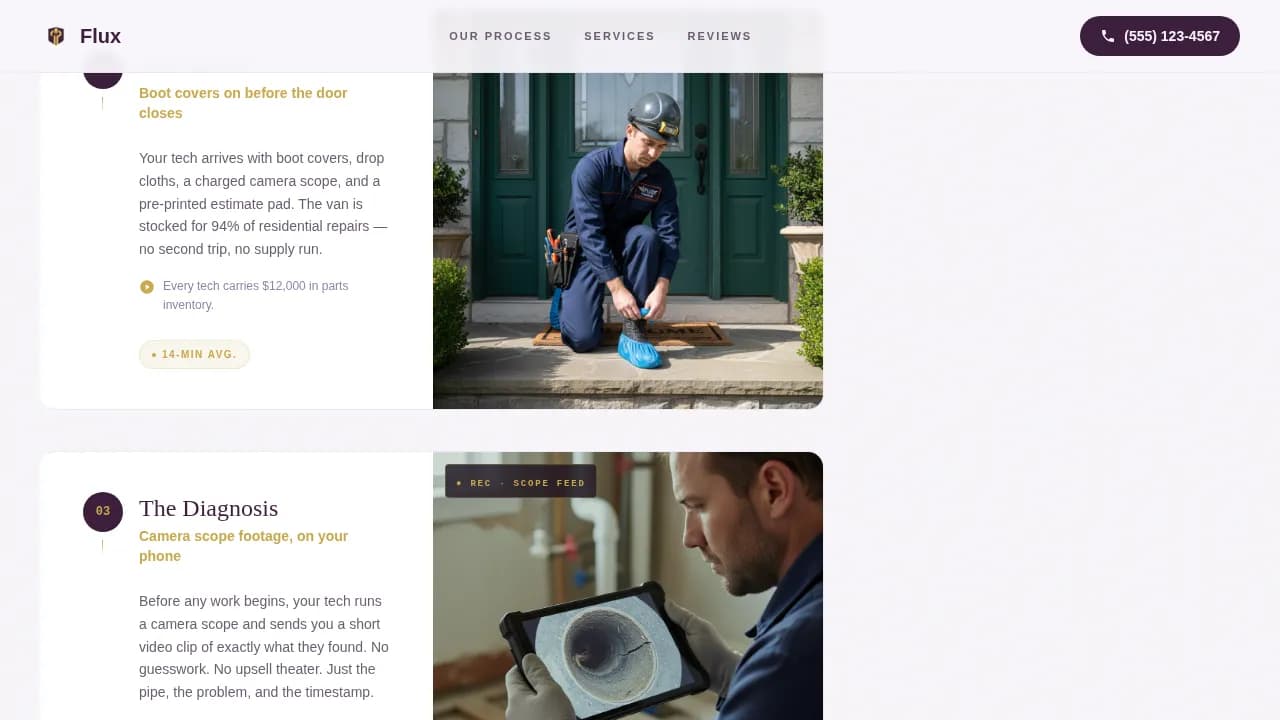 Rapid — Responsive Plumber Ranking Landing Page Template
