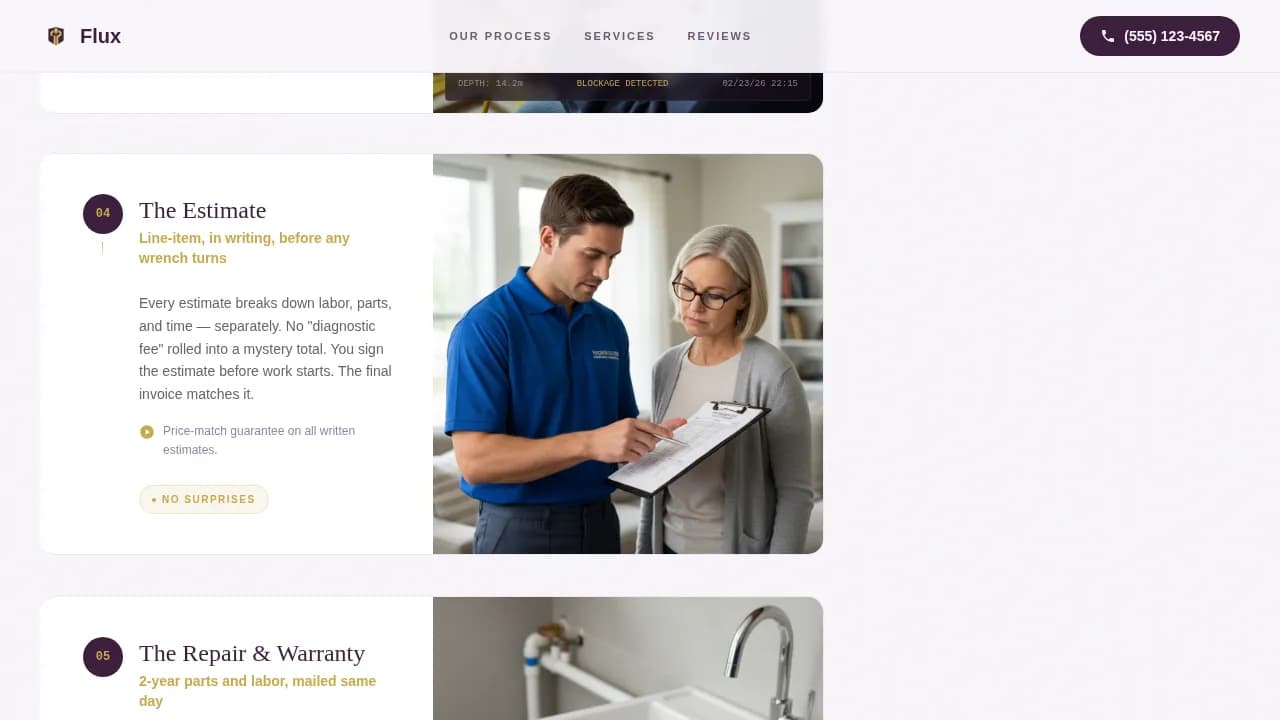 Rapid — Responsive Plumber Ranking Landing Page Template