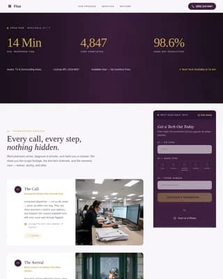 Rapid — Responsive Plumber Ranking Landing Page Template