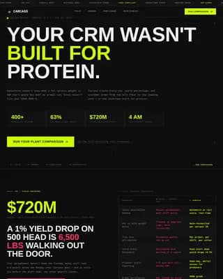 Prime — Meat Processing CRM Landing Page Template