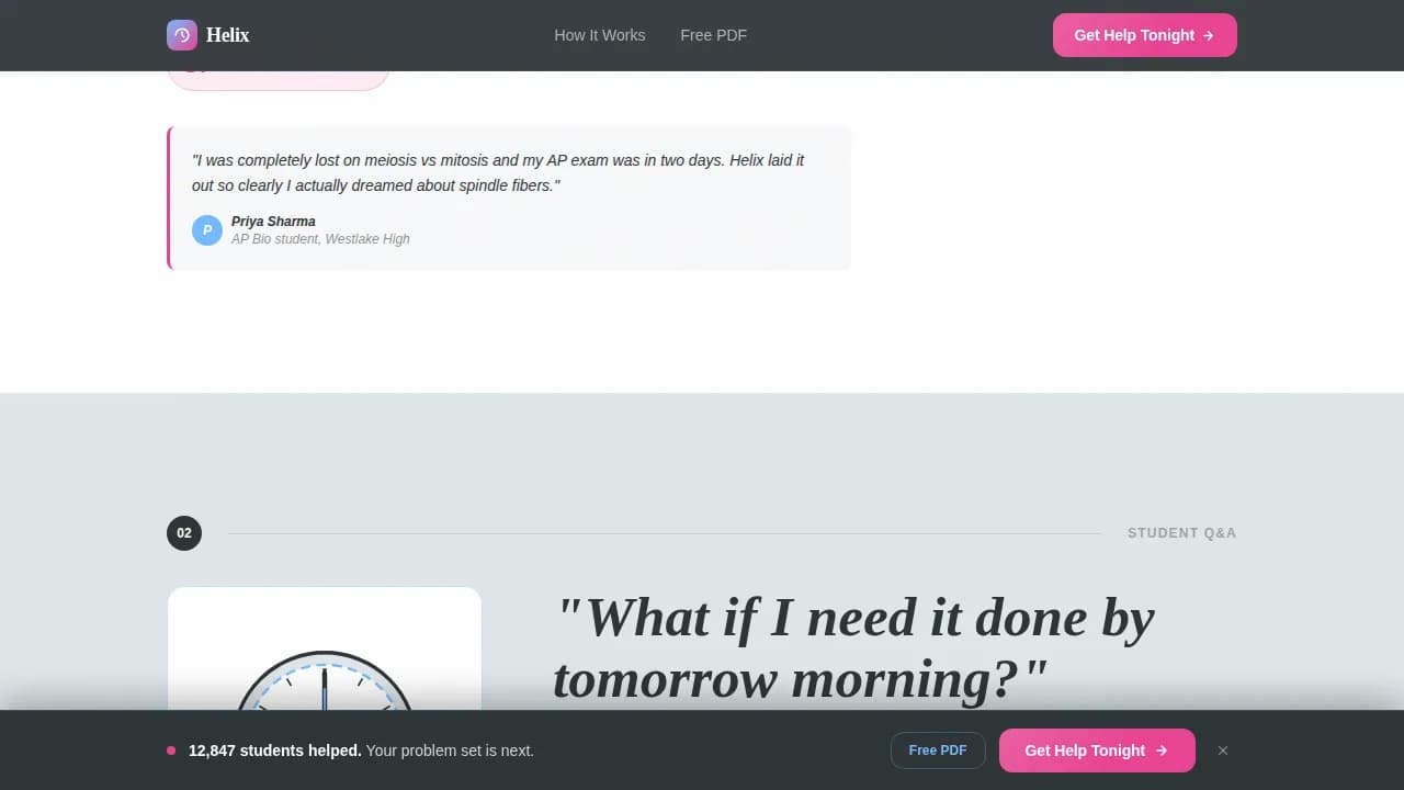 Catalyst — Rapid Biology Tutoring Landing Page Template