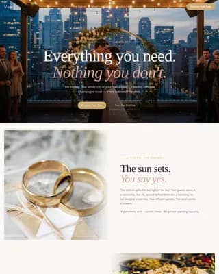 Altar — Sublime Wedding Venue Landing Page Template