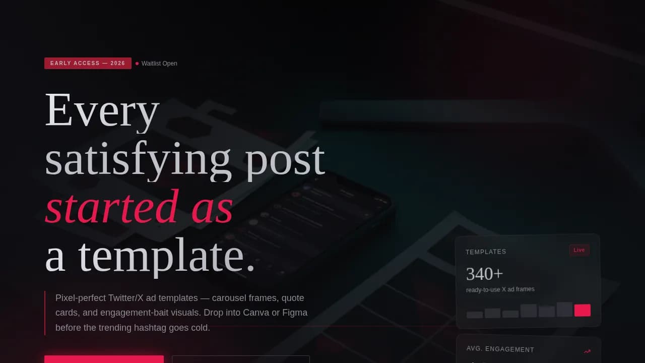 Viral — Optimized Social Ad Creative Landing Page Template