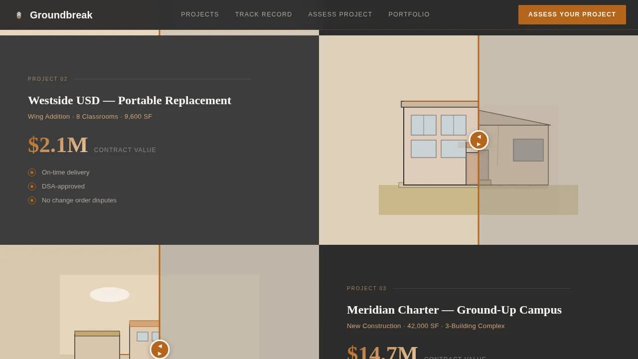 School & University Construction Directory Website Template