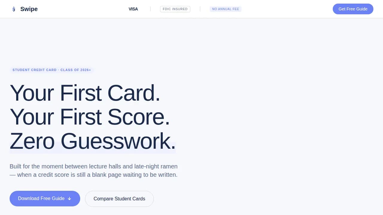 Flow — Smart Student Finance Landing Page Template