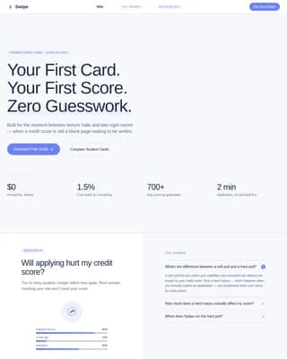 Flow — Smart Student Finance Landing Page Template