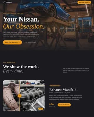 Car Dealership Expert Booking Website Template