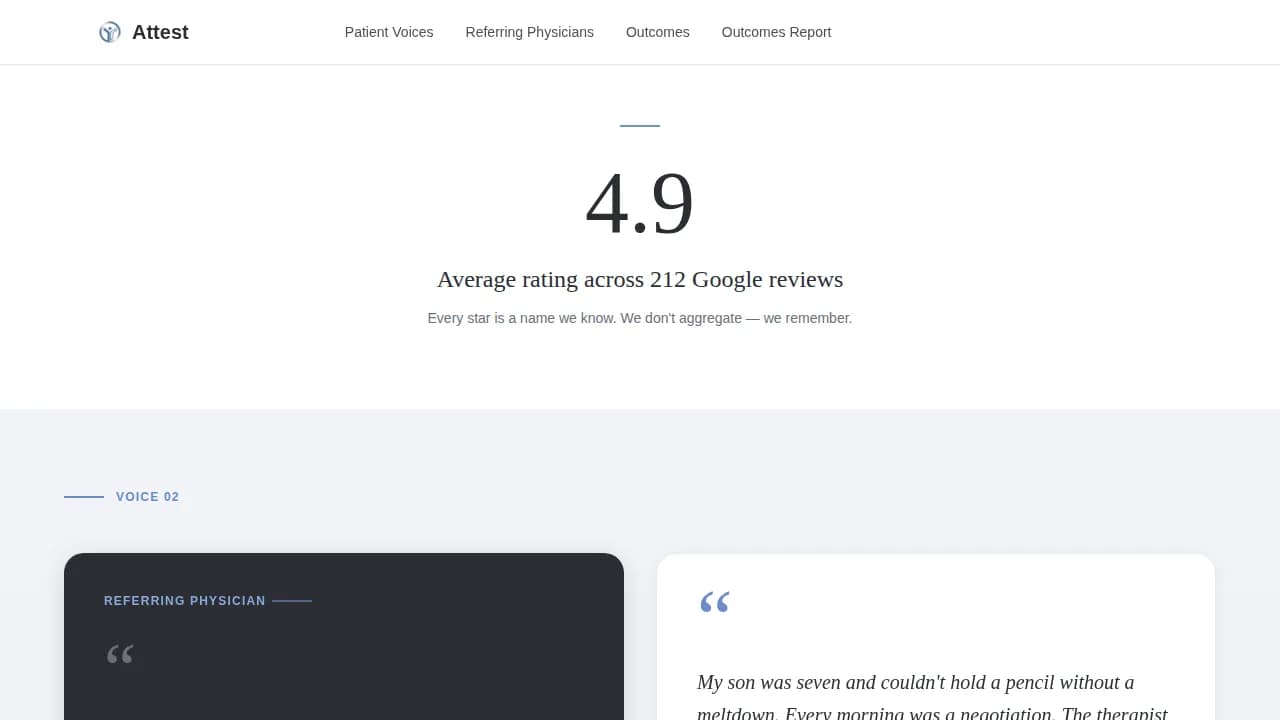 Rehabilitate — Occupational Therapist Landing Page Template