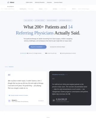 Rehabilitate — Occupational Therapist Landing Page Template