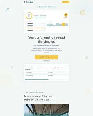 Econ — Ultimate Economics Quiz Landing Page Template