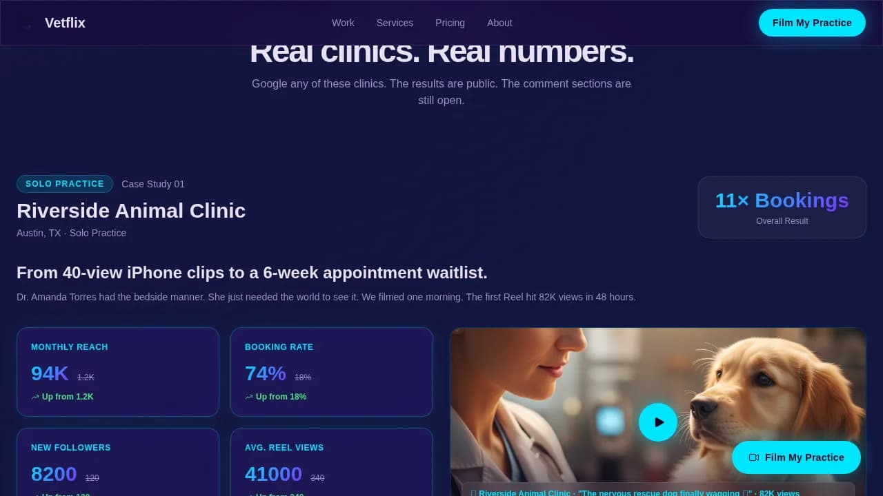 Vetstream — Captivating Veterinary Education Landing Page Template