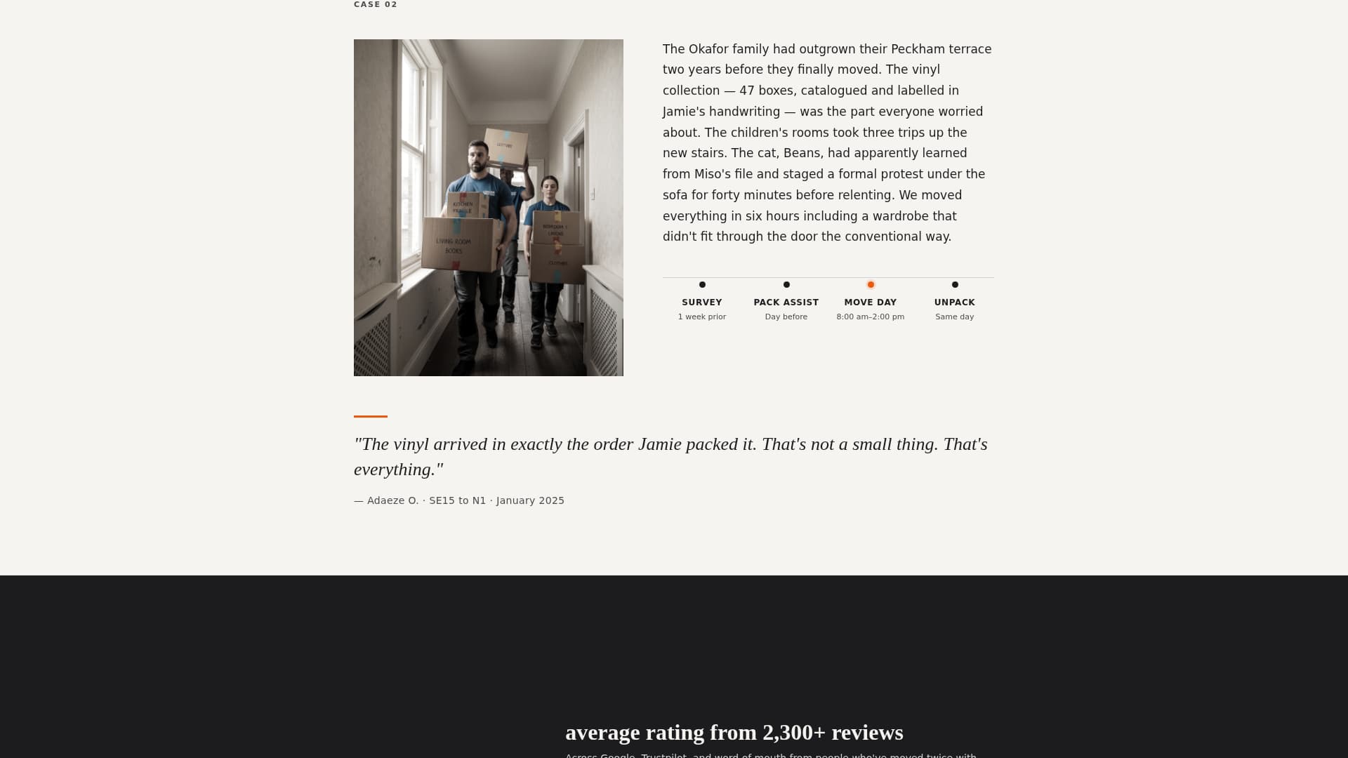 Transit — Professional Relocation Landing Page Template