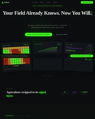 Harvest — Agriculture Intelligence Landing Page Template