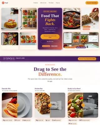 Nourish — Premium Nutrition Brand Landing Page Template