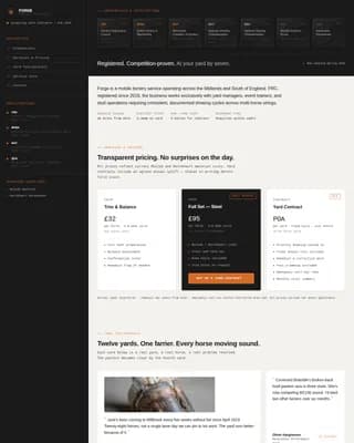 Hammer — Proven Farrier Booking Landing Page Template