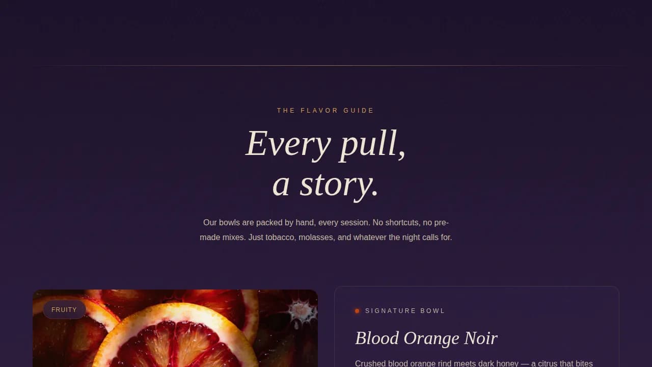 Hookah Lounge Reservation & Menu Website Template