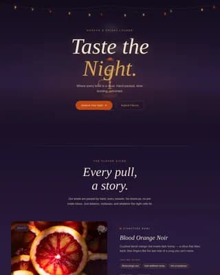 Hookah Lounge Reservation & Menu Website Template