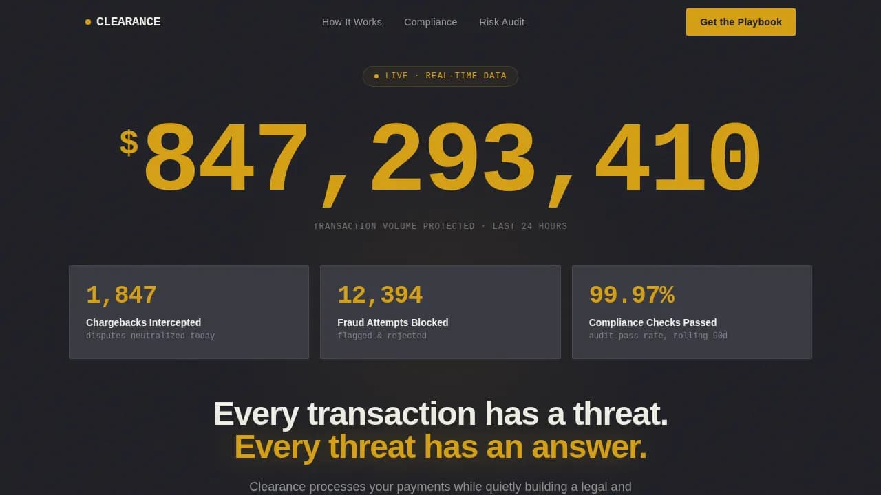 Fortress — Secure Payment Gateway Landing Page Template