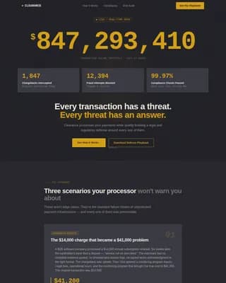 Fortress — Secure Payment Gateway Landing Page Template