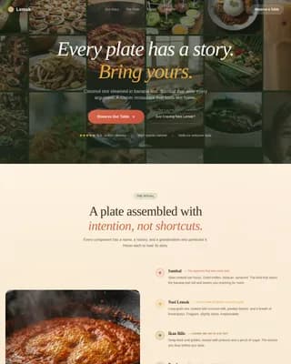Feast — Authentic Malaysian Cuisine Event Landing Page Template