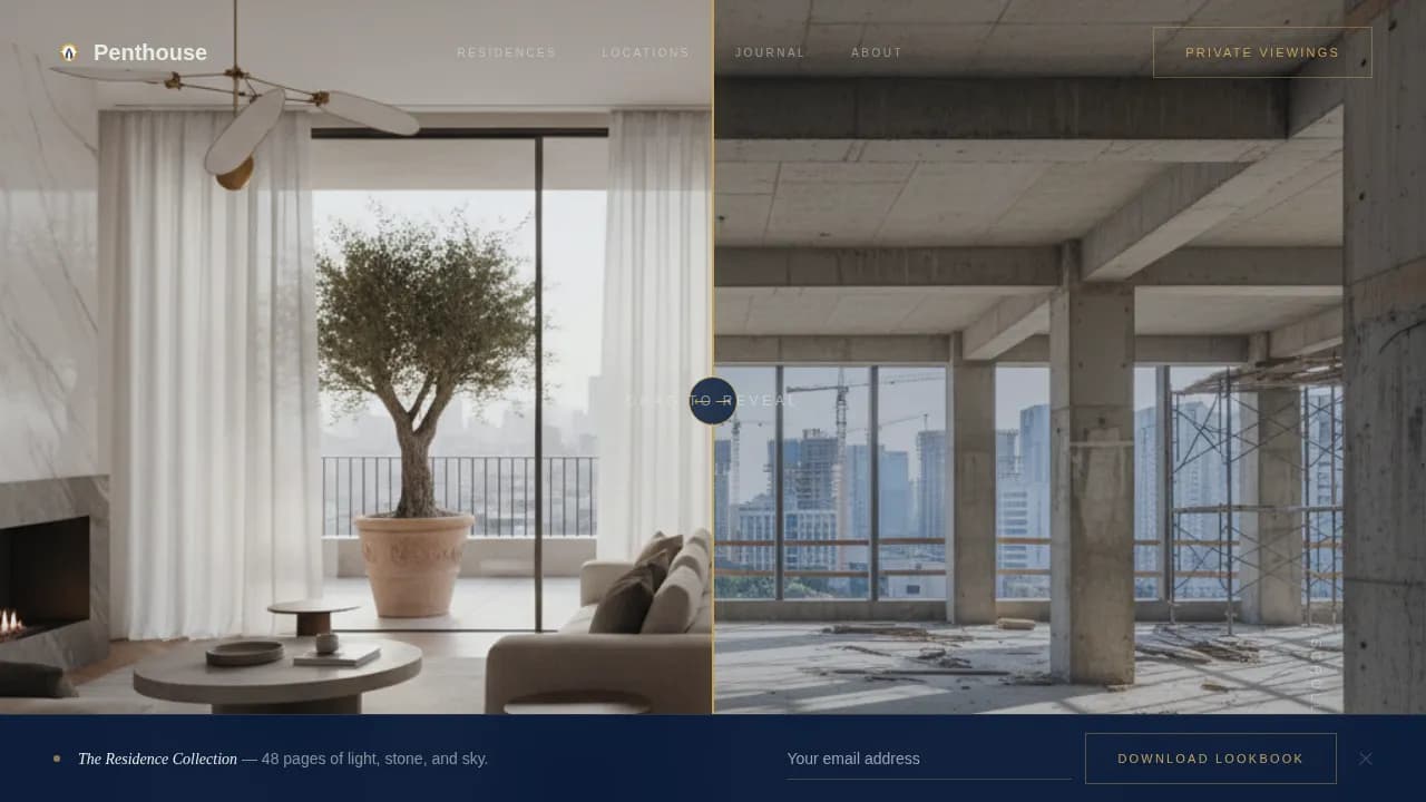 Skyrise — Luxury Property Development Landing Page Template