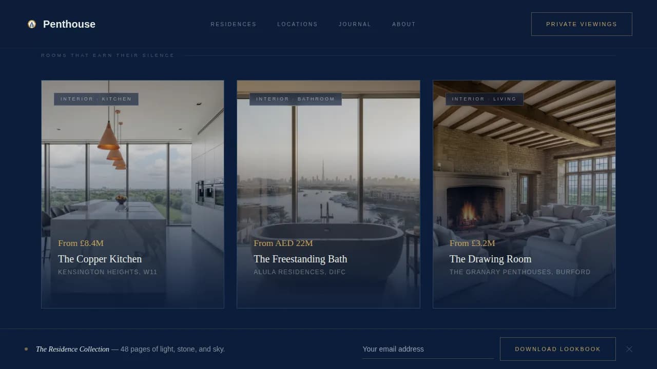Skyrise — Luxury Property Development Landing Page Template