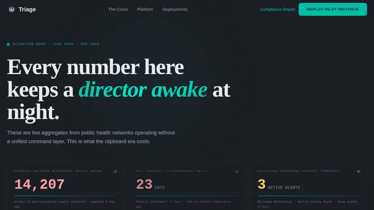 Government Software Portfolio Website Template