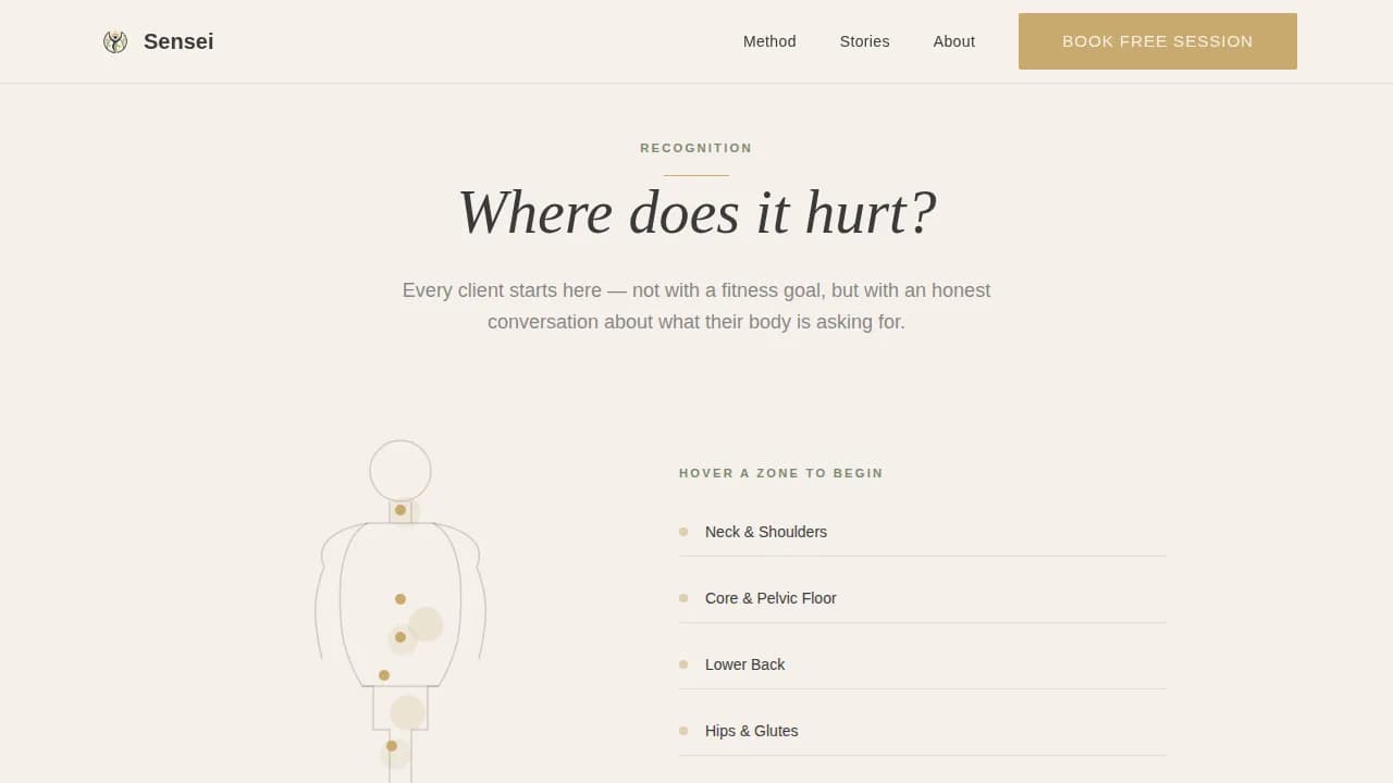 Online Personal Trainer Website Template for Remote Coaching