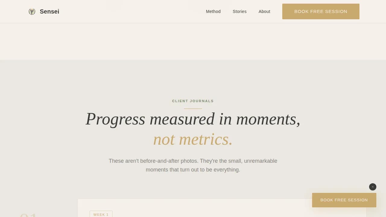 Online Personal Trainer Website Template for Remote Coaching
