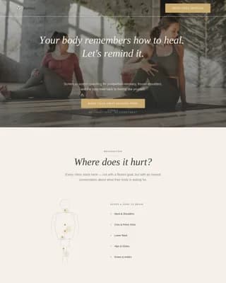 Online Personal Trainer Website Template for Remote Coaching