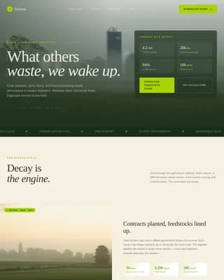 Renewable Energy Company Cost Calculator Website Template