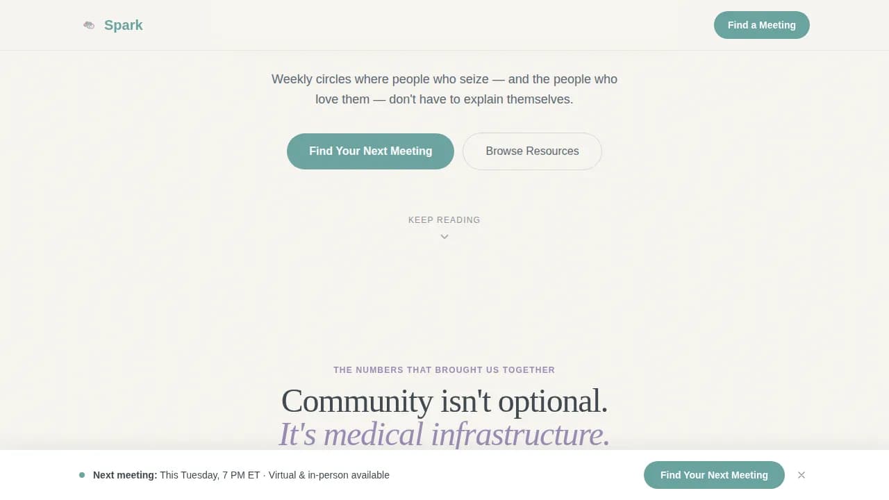 Unite — Supportive Neurological Community Landing Page Template
