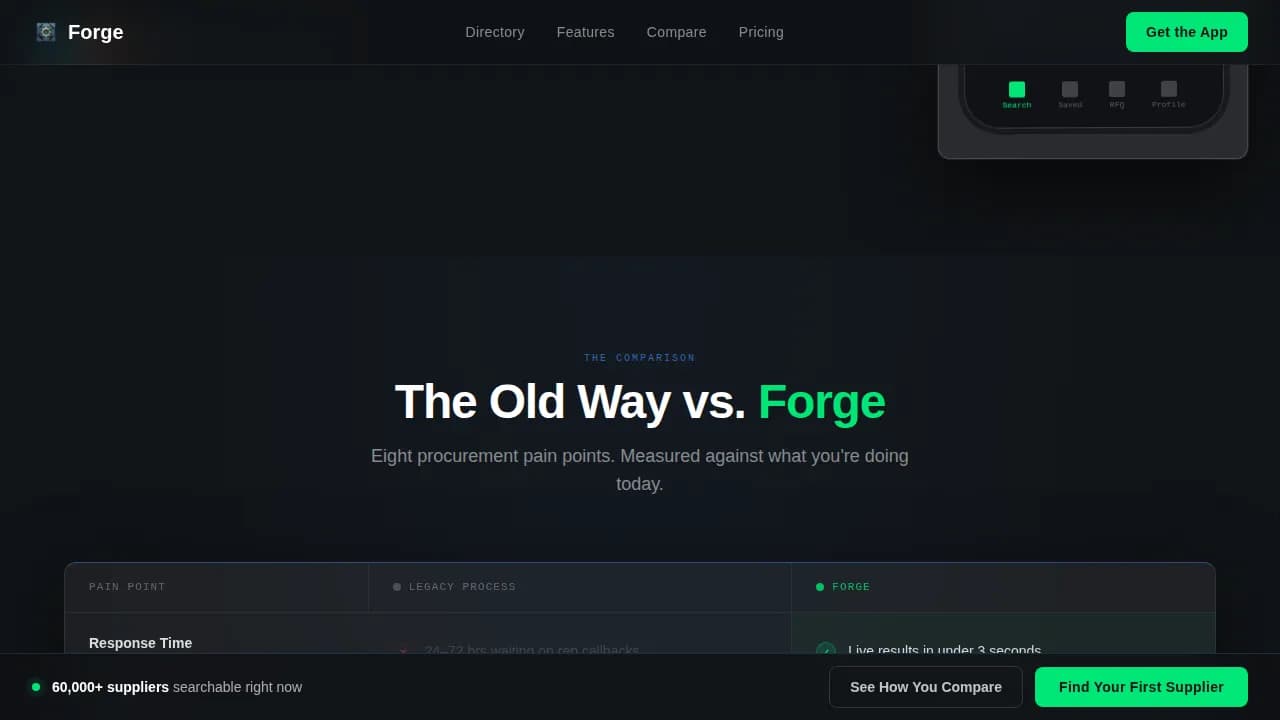 Connect — Industrial Supplier Marketplace Landing Page Template