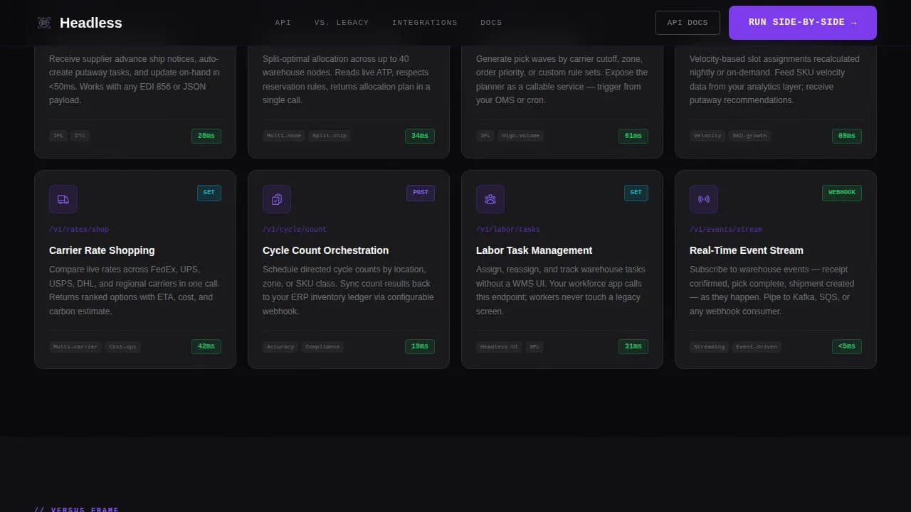 Nexus — Intelligent API Integration Landing Page Template