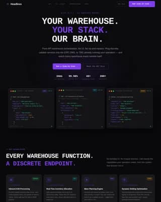 Nexus — Intelligent API Integration Landing Page Template