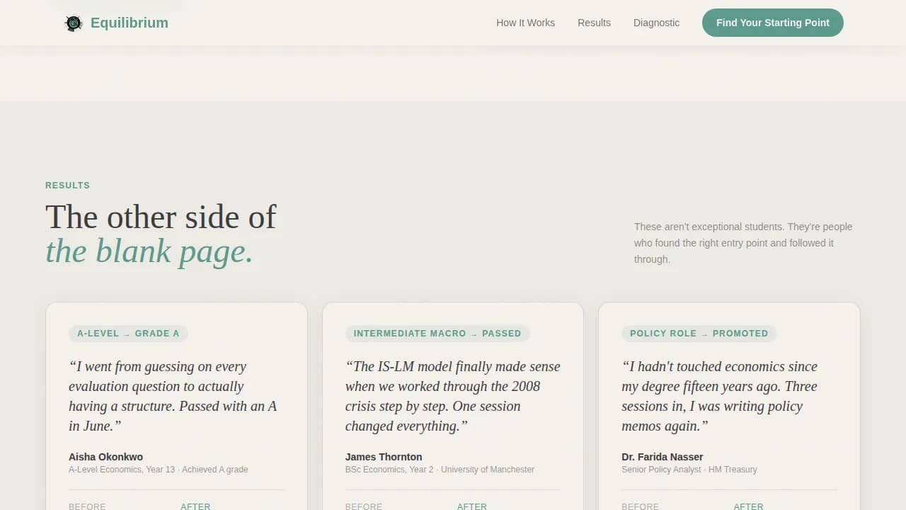 Economics Education Professional Website Template