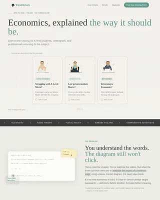 Economics Education Professional Website Template