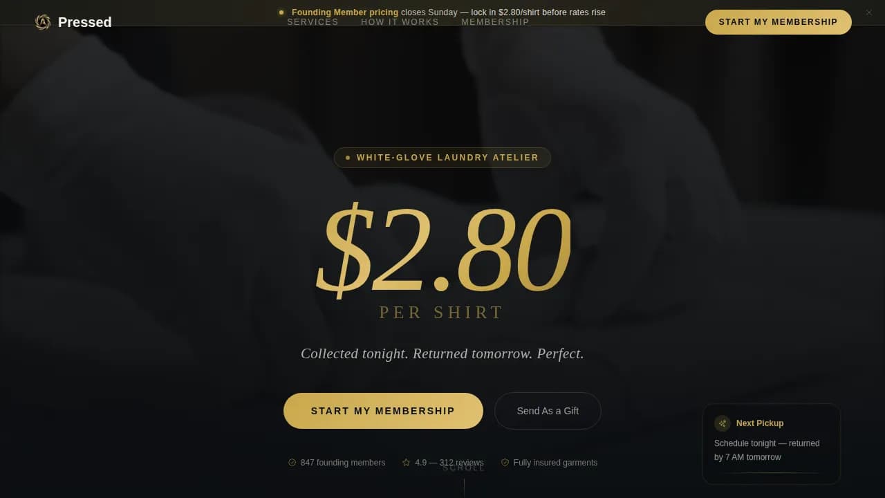 Luxury Business Booking Website Template