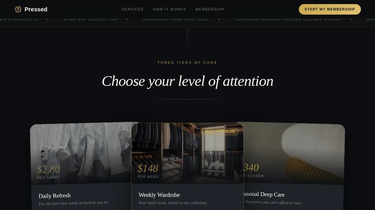 Luxury Business Booking Website Template