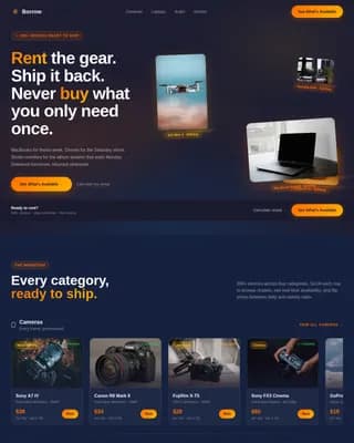 Electronics E-Commerce Pricing Website Template