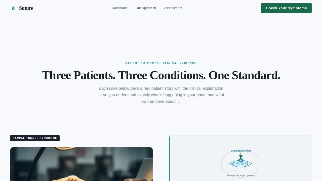 Hand Surgeon Specialist Booking Website Template
