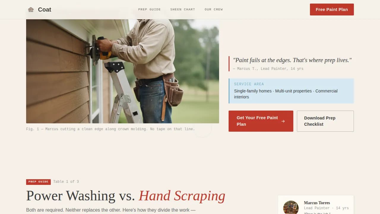 Painter (House) Professional Website Template