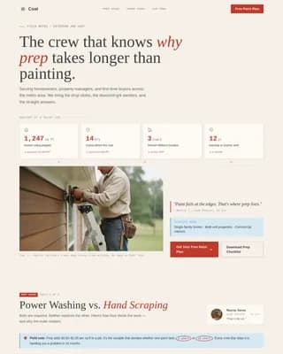 Painter (House) Professional Website Template